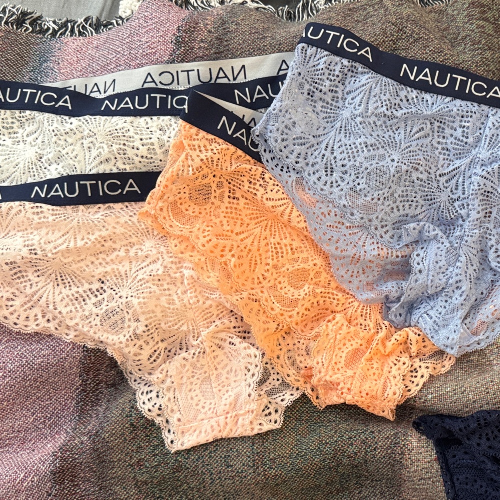 Nautica Lace Underwear set in Peach, pink, white and Blue